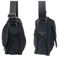 PRADA Shoulder Bag Nylon Black black Shoulder Bag Messenger Bag Unisex Test Triangular logo mens Used Authentic