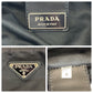 PRADA Shoulder Bag Nylon Black SilverMetal Shoulder Bag Sacoche Unisex Test Triangle With logo mens Used Authentic