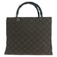 GUCCI Tote Bag 002 1010 GG canvas Brown Silver Metal Tote Bag handbag Bamboo Jumbo GG Women Used Authentic