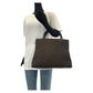 GUCCI Tote Bag 002 1010 GG canvas Brown Silver Metal Tote Bag handbag Bamboo Jumbo GG Women Used Authentic