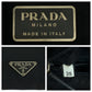 PRADA Shoulder Bag Nylon Black SilverMetal Shoulder Bag Sacoche Test Triangle With logo Women Used Authentic
