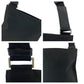 PRADA Shoulder Bag Nylon Black SilverMetal Shoulder Bag Sacoche Test Triangle With logo Women Used Authentic