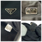 PRADA Shoulder Bag Nylon Black SilverMetal Shoulder Bag pochette Test Triangle With logo Women Used Authentic