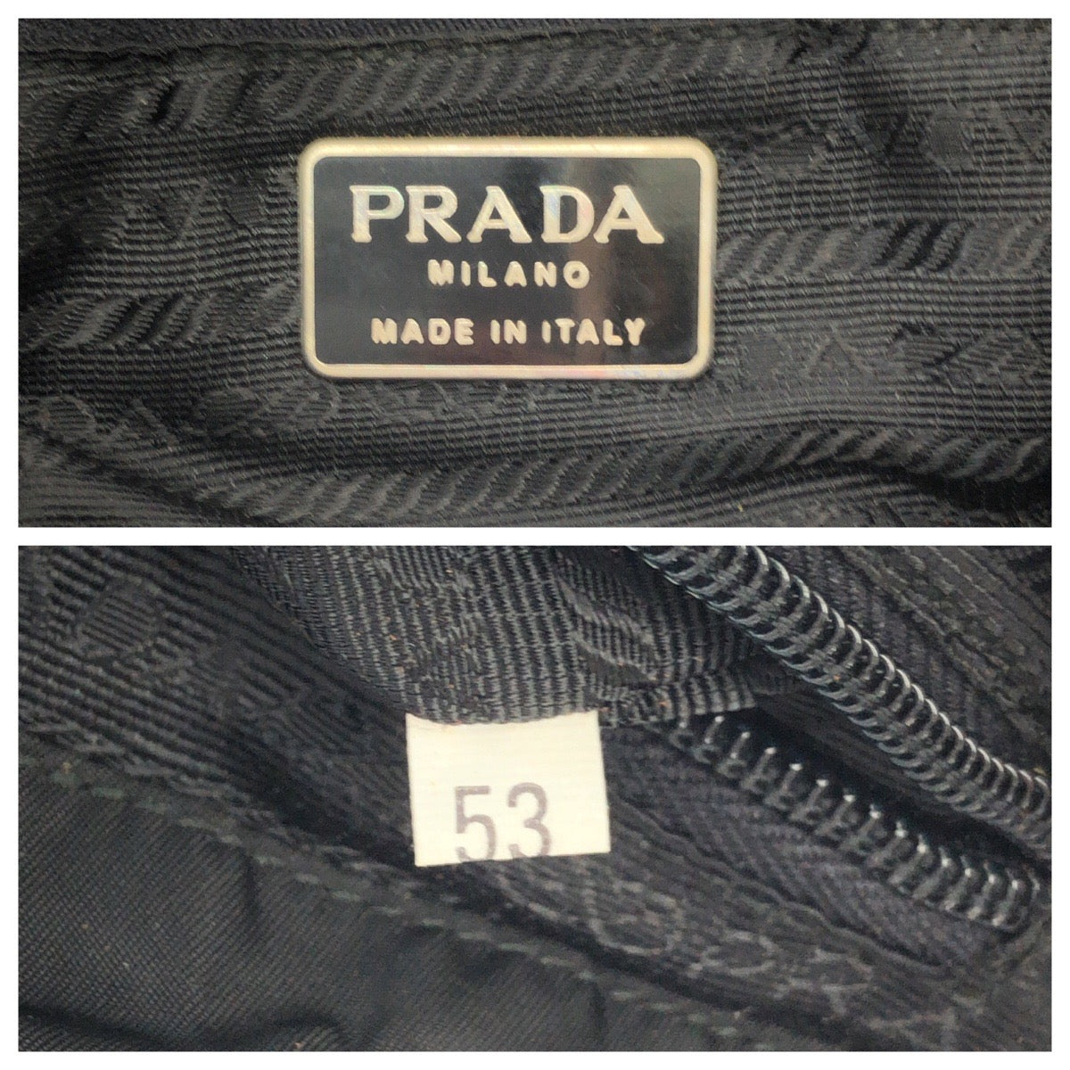 PRADA Backpack Nylon, Leather black Backpack Unisex Test Women Used Authentic