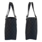 GUCCI Tote Bag 113019 GG canvas, leather Black black Tote Bag Shoulder Bag Women Used Authentic