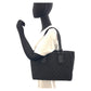 GUCCI Tote Bag 113019 GG canvas, leather Black black Tote Bag Shoulder Bag Women Used Authentic
