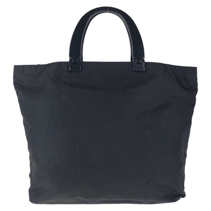PRADA Tote Bag Nylon, Plastic Black black Tote Bag handbag Test Triangle With logo Women Used Authentic