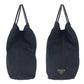 PRADA Tote Bag Nylon, Plastic Black black Tote Bag handbag Test Triangle With logo Women Used Authentic