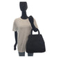 PRADA Tote Bag Nylon, Plastic Black black Tote Bag handbag Test Triangle With logo Women Used Authentic