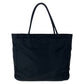 PRADA Tote Bag Nylon Black SilverMetal Tote Bag Shoulder Bag Test Triangle With logo Women Used Authentic