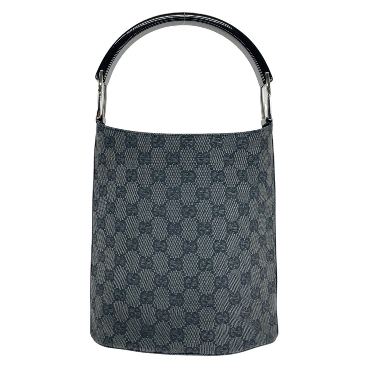 GUCCI Handbag 001 3753 GG canvas, plastic Black black Handbag Women Used Authentic