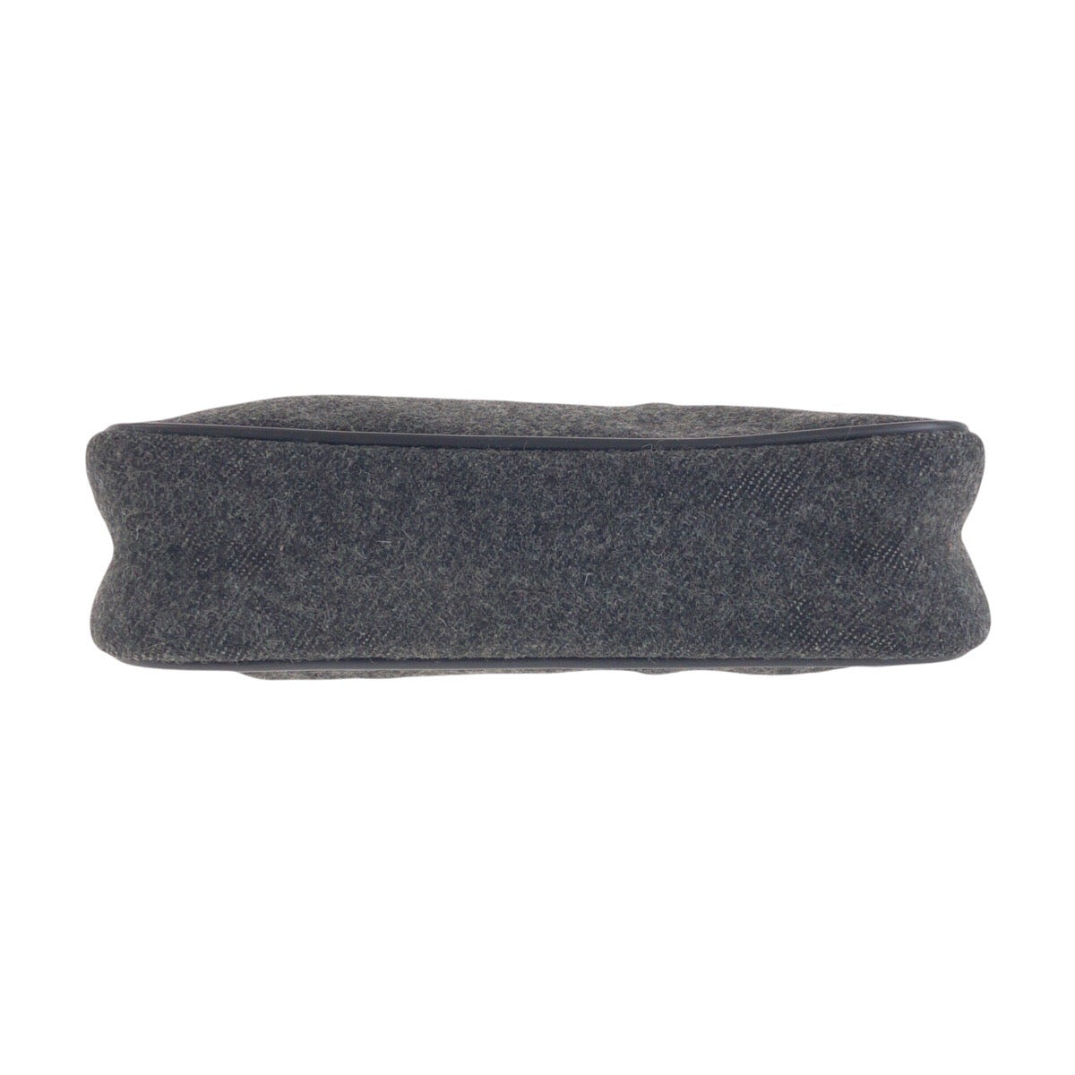 PRADA Handbag Wool, Nylon Gray Navy SilverMetal Handbag accessory pouch PRADA Sports Women Used Authentic