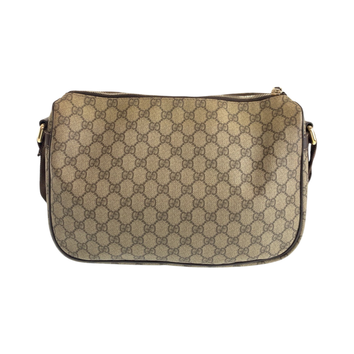 GUCCI Shoulder Bag 246861 GG Supreme Canvas Brown Beige SilverMetal Shoulder Bag Messenger bag Women Used Authentic