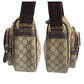 GUCCI Shoulder Bag 246861 GG Supreme Canvas Brown Beige SilverMetal Shoulder Bag Messenger bag Women Used Authentic