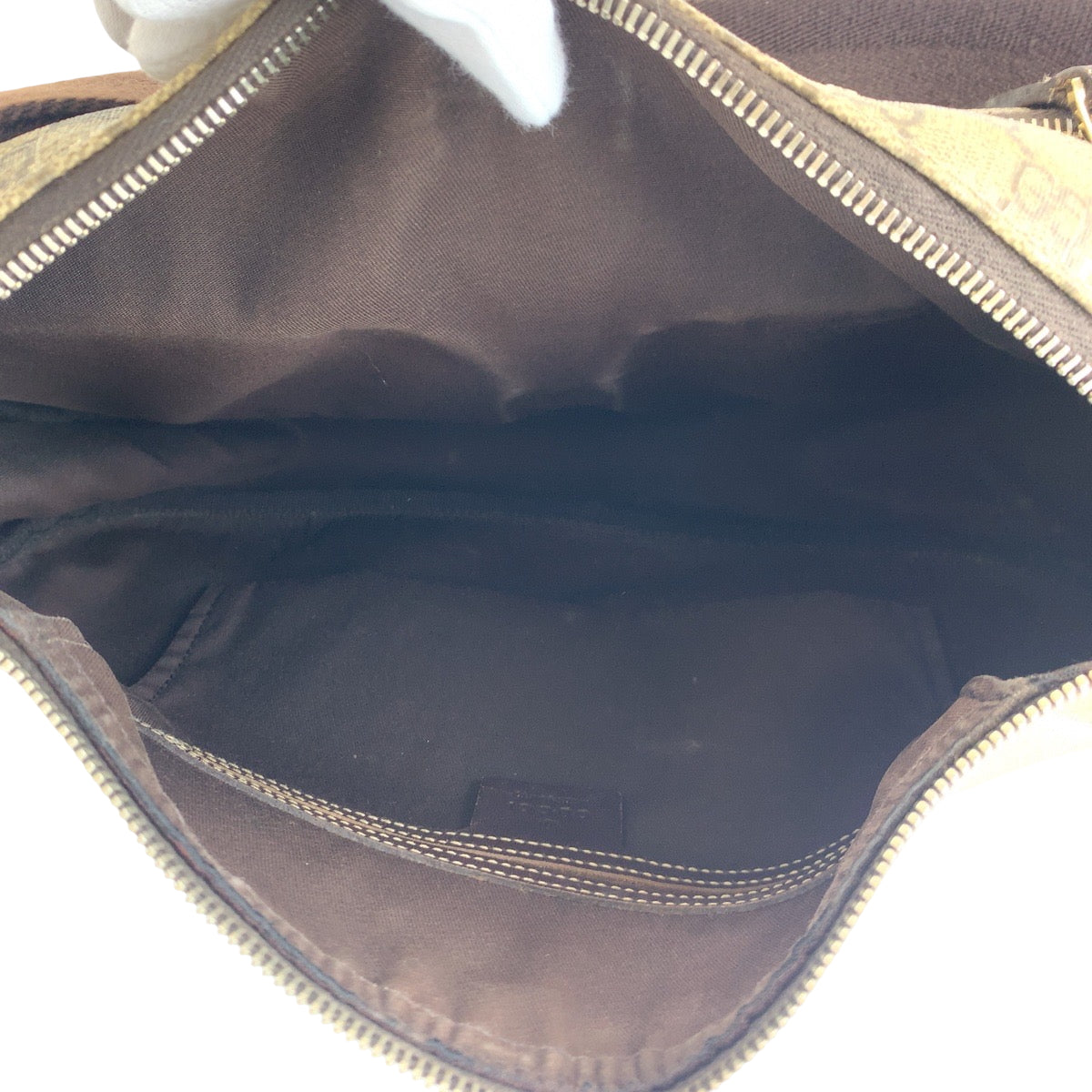 GUCCI Shoulder Bag 246861 GG Supreme Canvas Brown Beige SilverMetal Shoulder Bag Messenger bag Women Used Authentic