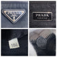 PRADA Shoulder Bag Nylon Black SilverMetal Crossbody Shoulder Bag Unisex Test Triangle With logo mens Used Authentic