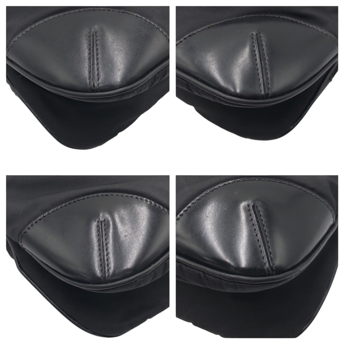 PRADA Shoulder Bag Nylon Black black Shoulder Bag Messenger Bag Unisex Test Triangular logo mens Used Authentic