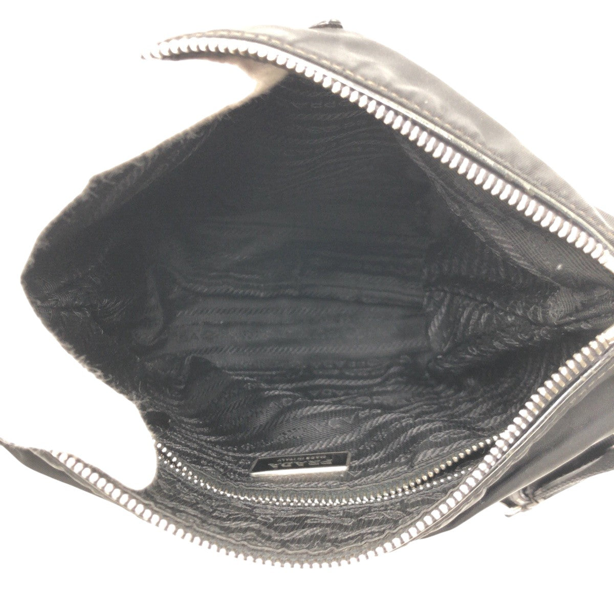 PRADA Shoulder Bag Nylon Black black Shoulder Bag Messenger Bag Unisex Test Triangular logo mens Used Authentic