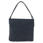 PRADA Tote Bag Nylon Black SilverMetal Tote Bag Shoulder Bag Test Triangle With logo Women Used Authentic