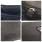 PRADA Tote Bag Nylon Black SilverMetal Tote Bag Shoulder Bag Test Triangle With logo Women Used Authentic