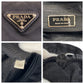 PRADA Shoulder Bag Nylon Black SilverMetal Crossbody Shoulder Bag Messenger Bag Test Triangle With logo Women Used Authentic