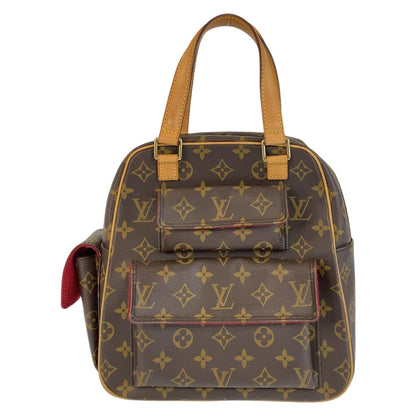LOUIS VUITTON Handbag M51161 PVC, Leather Brown Gold Metal Monogram Exantri Cite Women Used Authentic