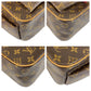 LOUIS VUITTON Handbag M51161 PVC, Leather Brown Gold Metal Monogram Exantri Cite Women Used Authentic