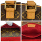 LOUIS VUITTON Handbag M51161 PVC, Leather Brown Gold Metal Monogram Exantri Cite Women Used Authentic