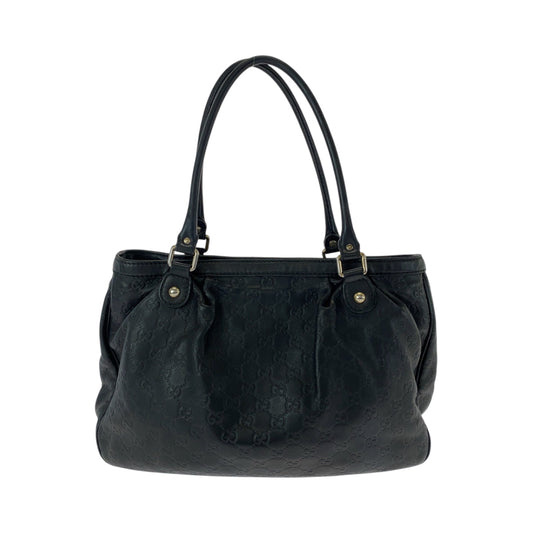 GUCCI Tote Bag 296853 leather Black GoldMetal Tote Bag Shoulder Bag Sukey Women Used Authentic