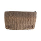 PRADA Clutch bag cotton Brown Gold Metal Clutch bag business bag logo Women Used Authentic