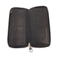 LOUIS VUITTON Long Wallet Purse M58412 leather Black SilverMetal Long Wallet Purse Zip Around Zippy Wallet Vertical mens Used Authentic