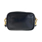 PRADA Shoulder Bag leather Red Black Gold Metal Shoulder Bag pochette ribbon Women Used Authentic
