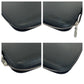 LOUIS VUITTON Long Wallet Purse M30652 Taiga Black SilverMetal Long Wallet Purse Taiga Organizer Atoll mens Used Authentic