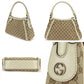 GUCCI Shoulder Bag 282298 GG canvas, leather beige Women Used Authentic