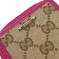 GUCCI Coin case 115255 GG canvas, leather beige Women Used Authentic