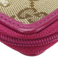 GUCCI Coin case 115255 GG canvas, leather beige Women Used Authentic