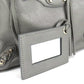 BALENCIAGA Handbag 357333 leather Silver Paper mini Women Used Authentic