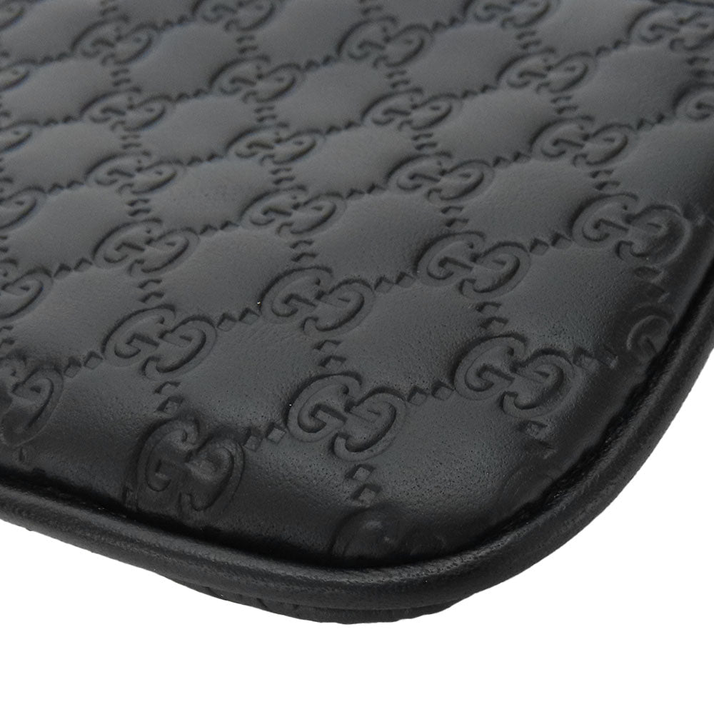 GUCCI Coin case 544476 Sima leather black mens(Unisex) Used Authentic