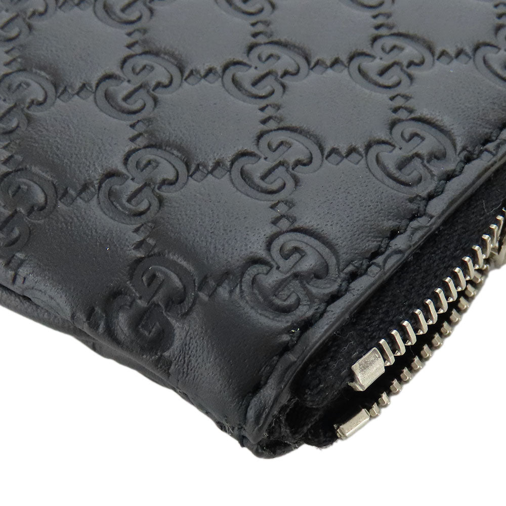 GUCCI Coin case 544476 Sima leather black mens(Unisex) Used Authentic
