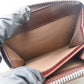 PRADA Bifold Wallet 1M0522 leather Brown Women Used Authentic