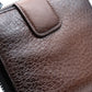 PRADA Bifold Wallet 1M0522 leather Brown Women Used Authentic