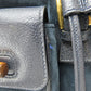 GUCCI Backpack 003.58.0016 Suede Navy Bamboo