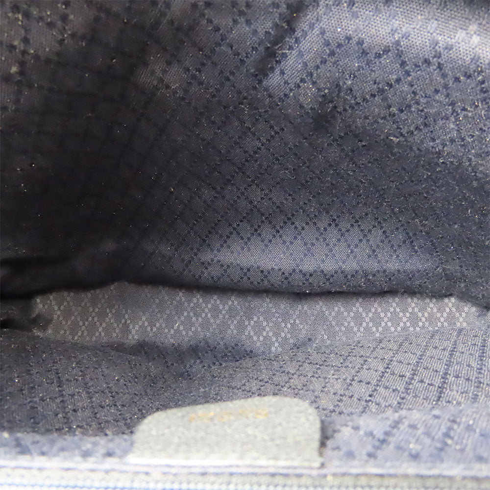 GUCCI Backpack 003.58.0016 Suede Navy Bamboo