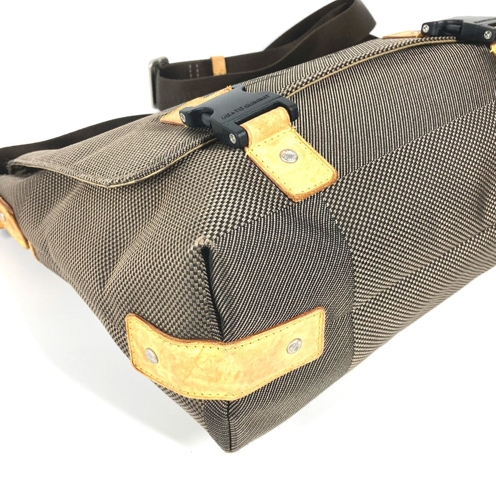 LOUIS VUITTON Shoulder Bag M93077 Damier Jean Canvas khaki Damier Jean Roux unisex(Unisex) Used Authentic