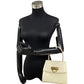 CELINE Handbag Calfskin white logo Metal Women Used Authentic