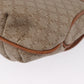 CELINE Macadam Monogram Canvas Shoulder Bag Beige Gold