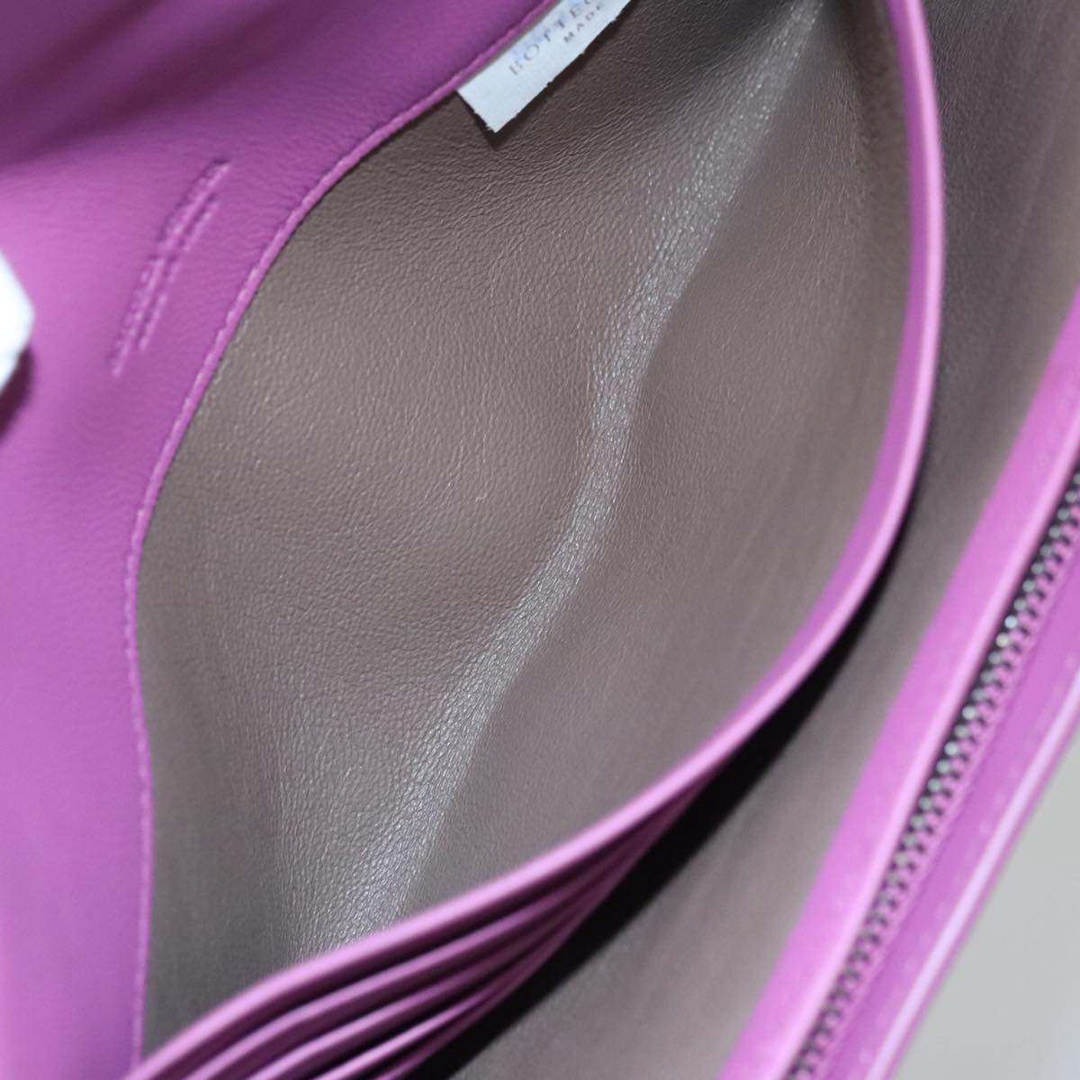 BOTTEGA VENETA Intecciato Long Wallet Leather Purple