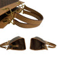 CELINE Handbag Leather, PVC Brown Macadam Blason Triomphe Women(Unisex) Used Authentic