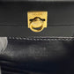 CELINE Handbag leather black ring Women Used Authentic