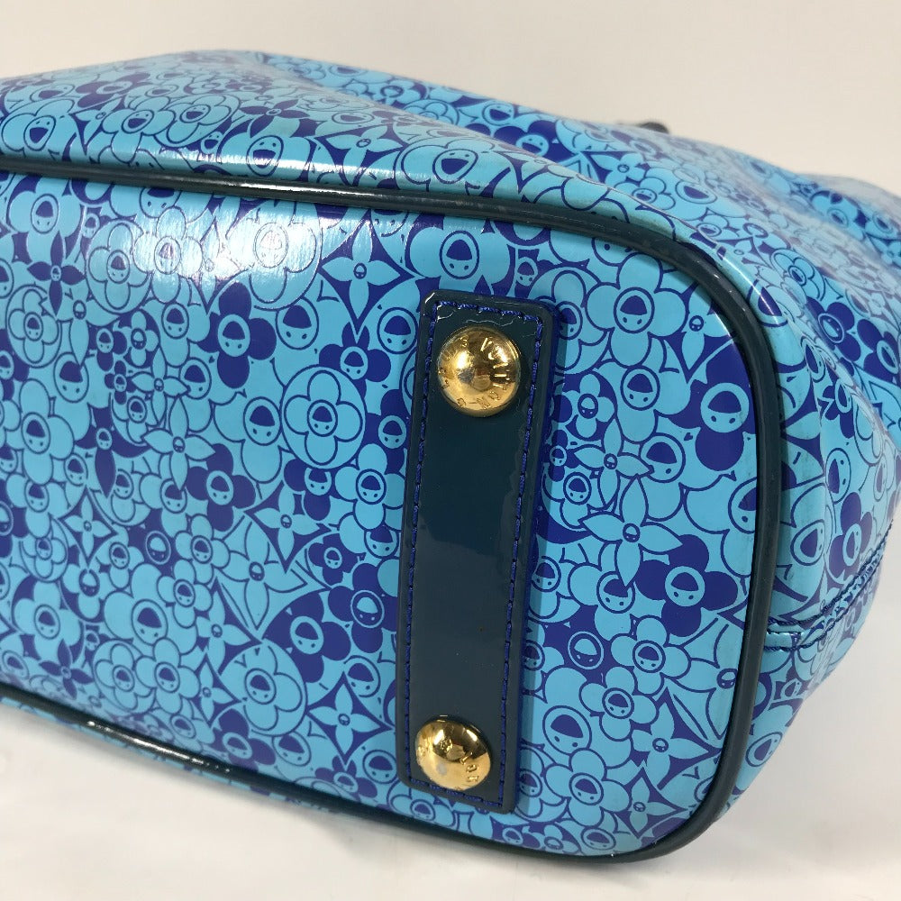 LOUIS VUITTON Tote Bag M93161 Leather / PVC blue Cosmic Blossom Cosmic PM Women Used Authentic